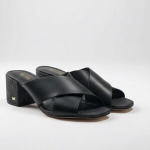 Michael Kors Black‎ Mules with Criss-Cross Straps